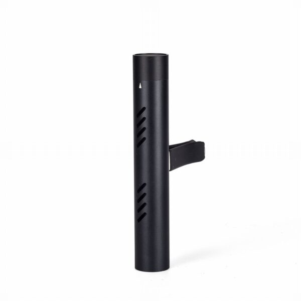Ecogecko Aroma Oil Aromatherapy Refillable Car Air Freshener Vent Clip for Vehicle Air Vent, Made of Classic Black Aluminum Alloy, Aromatherapy - Fragrance Air Freshener, 5 pre-scented sticks included