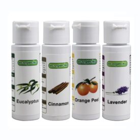 Ecogecko Fragrant Aroma Oil for Water Based Air Revitalizer Air Freshener, 4 Scent Pack (Cinnamon, Eucalyptus, Lavender and  Orange Peel) 4x30ML