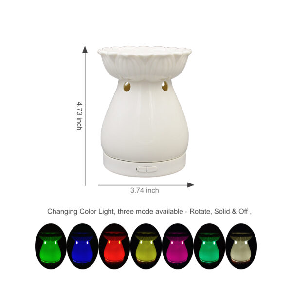 EcoGecko® Aromatherapy Essential Oil Diffuser and Candle Holder with Changing Color Led Lights - Image 2