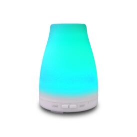 EcoGecko Essential Oil Diffuser, Aroma Oil Diffuser Cool Mist Humidifier with Timer, 7 Color LED Lights, Auto Shut-Off for Home Bedroom Officea