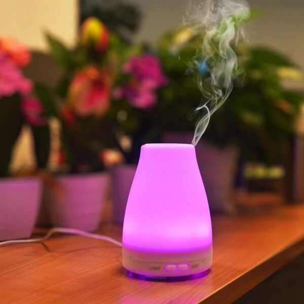 EcoGecko Essential Oil Diffuser, Aroma Oil Diffuser  Cool Mist Humidifier with Timer, 7 Color LED Lights, Auto Shut-Off for Home Bedroom Officea - Image 3