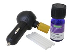 EcoGecko Car Aromatherapy Electric Diffuser Air Freshener with Lavender Aroma Oil