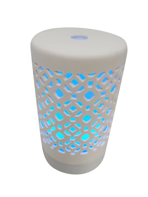 EcoGecko Ceramic Essential Oil Aroma Air Freshener Diffuser, Ultrasonic Diffusing Cool Mist Humidifier with Timers for Office Home Bedroom Baby Room Study Yoga Spa, with Timer and 7 Color Light   - Image 8