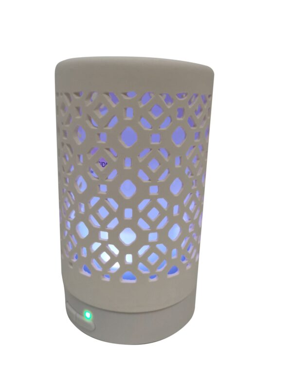 EcoGecko Ceramic Essential Oil Aroma Air Freshener Diffuser, Ultrasonic Diffusing Cool Mist Humidifier with Timers for Office Home Bedroom Baby Room Study Yoga Spa, with Timer and 7 Color Light   - Image 6