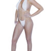 Flirtzy Open Front Halter Top Bikini, Monokini, Swimwear, Swimsuit, Beach, Pool, Womans Lingerie, Dancewear Thong Back - Image 7