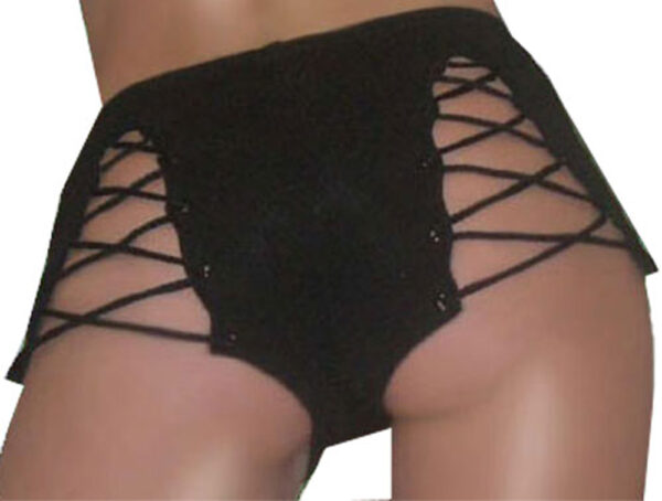 Flirtzy Hot Pants With Lace Up On The Back - Image 2