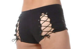Flirtzy Hot Pants With Lace Up On The Back