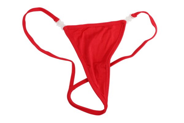 Flirtzy Mini Micro Stretchy Y Back G-String Thong with Breakaway Clasps, M/L, 5 Pack - Image 4