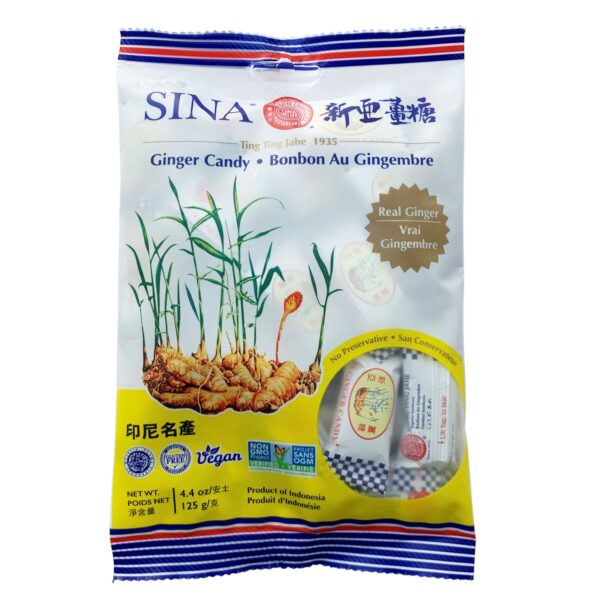 SINA Ginger Candy, the Original Ting Ting Jahe since 1935, 4.4 oz Per Bag - Image 5