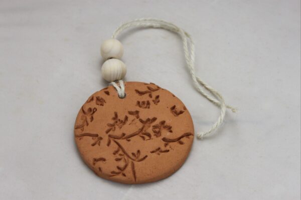Handmade Clay Stoneware Essential Oil Diffuser, Lavender Oil Included , Terra-Cotta Aromatherapy Car Diffuser, Handmade Air Freshener - Image 8