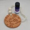 Handmade Clay Stoneware Essential Oil Diffuser, Lavender Oil Included , Terra-Cotta Aromatherapy Car Diffuser, Handmade Air Freshener - Image 3