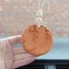 Handmade Clay Stoneware Essential Oil Diffuser, Lavender Oil Included , Terra-Cotta Aromatherapy Car Diffuser, Handmade Air Freshener - Image 2