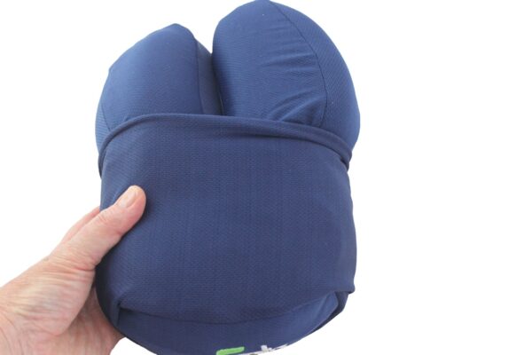 Bolan Memory Foam Breathable Comfortable Travel Pillow, U-Shaped Adjustable Airplane Car Flight Pillow, Compact, Foldable, Fits Into its Own Attached Small Bag for Planes, Trains and Car Trips - Image 4