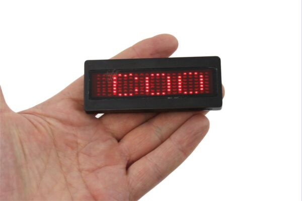 Bolan Programmable Scrolling Red LED Name Tag, Reusable Name Badge, PriceTag  ID Tag office magnetic name tags, Digital Sign - Image 3