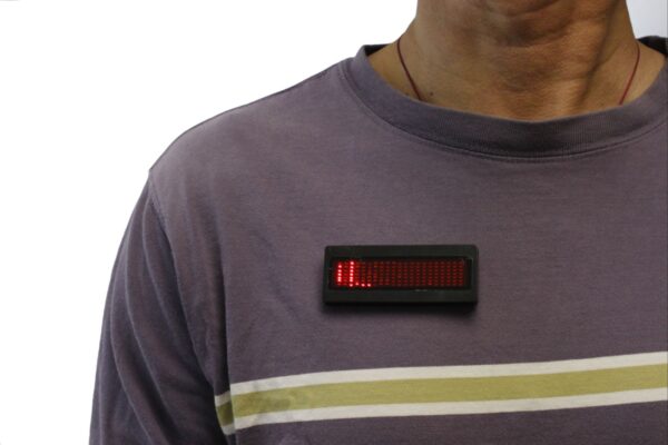 Bolan Programmable Scrolling Red LED Name Tag, Reusable Name Badge, PriceTag  ID Tag office magnetic name tags, Digital Sign - Image 2