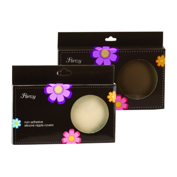 Flirtzy Reusable No Show No Adhesive Waterproof Silicone Nipple Cover