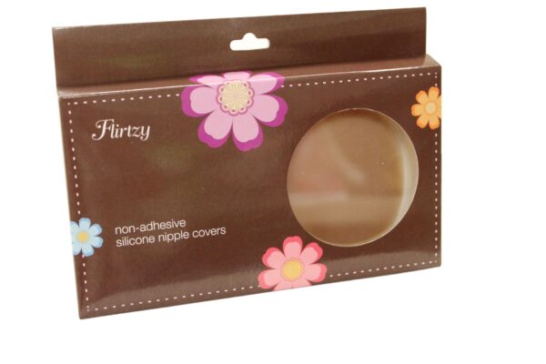 Flirtzy Reusable No Show No Adhesive Waterproof Silicone Nipple Cover - Image 5