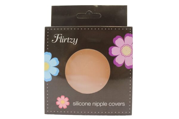 Flirtzy Self-Adhesive Silicone Nipple Cover, Invisable Nipple Concealers, Conforms to Breast with Flower Shape, Reusable, Washable - Image 2