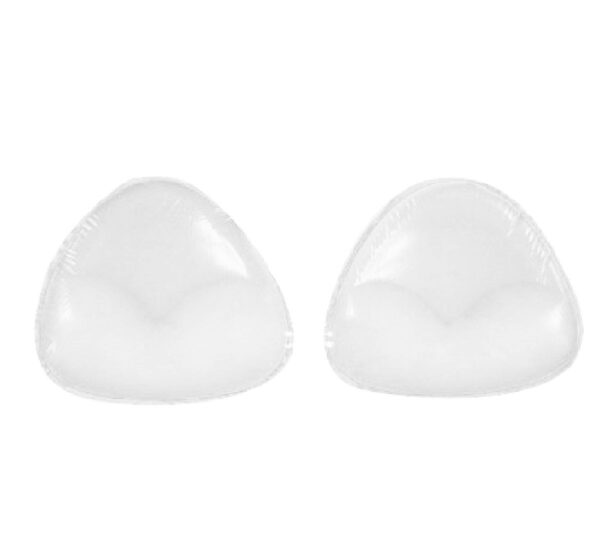Flirtzy Transparent Silicone Bra and Bikini Gel Push Ups Cup InsertsTriangle Shaped Enhancement Waterproof Inserts for Bikini, Swimsuit and Bra, Adds a Cup Size - Image 4