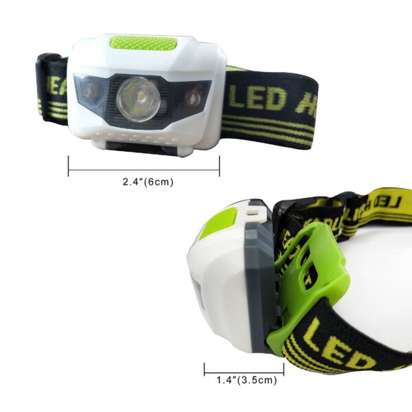 Bolan Bright LED Headlamp Flashlight Headlight - Lightweight Weather Resistant Head Light Hat Light with Red Strobe Light for Safety- Running, Camping, Reading, Fishing, Hunting, Walking, Jogging - Image 5
