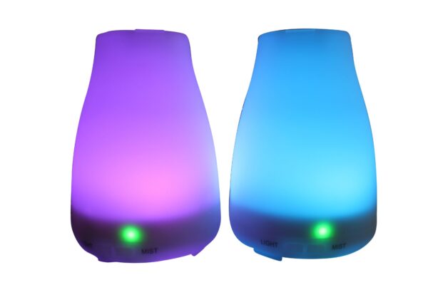 EcoGecko 2 Pack Essential Oil Diffuser Ultrasonic Aromatherapy Diffuser Cool Mist Humidifiers with 7 Color LED Lights & Waterless Auto Shut-Off for Home Office Kitchen Bedroom - Image 4