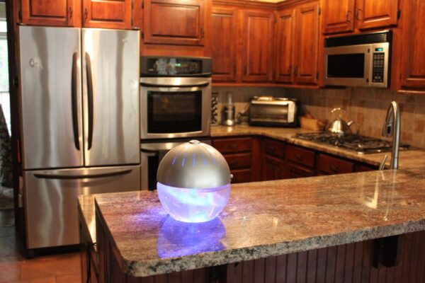 FOUR Silver EcoGecko Earth Globe Air Revitalizers, Air Freshener, Room Aromatizer, Aromatherapy, Aroma and Essential Oil Diffuser with 4 Bottles of 10ML Lavender Oil  - Image 5