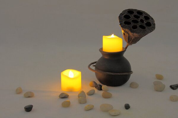 Candle Choice 6 Piece Realistic Flameless Votive Candles with 6 HourTimer, Battery Powered LED Votive Candles, Long Battery Life, Batteries Included - Image 4