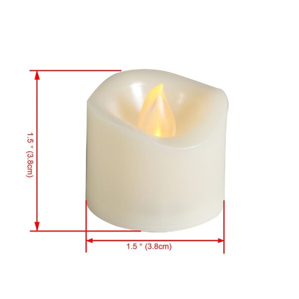 Candle Choice 6 Piece Realistic Flameless Votive Candles with 6 HourTimer, Battery Powered LED Votive Candles, Long Battery Life, Batteries Included - Image 5