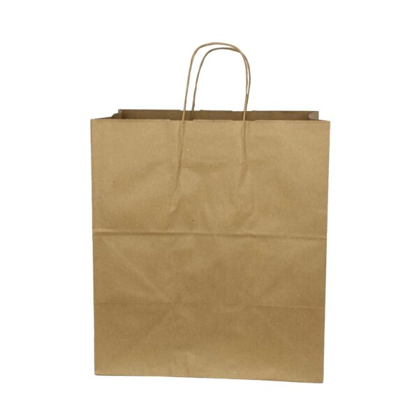 EcoGecko Brown Recycled Paper Bags with Handles Bulks 14.9 X 8.6 X 13.3 Perfect for Retail, Packaging, Shopping, Gifts, Goody, Party, Wedding, Craft and Merchandise Kraft Bag for Business