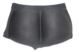 Fullness His Butt Booster Men's Underwear Padded Booty Backside Buttocks Enhancer Molded Pad Boyshort Brief with Air Flow Butt Pads
