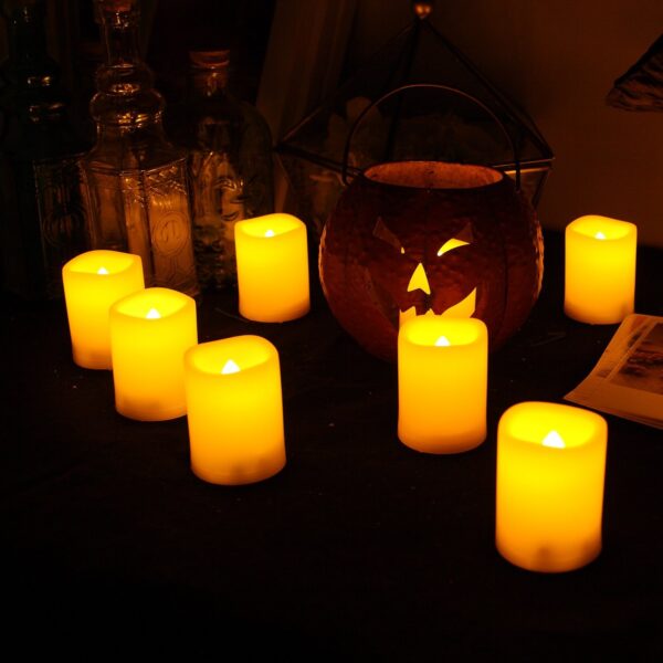 Candle Choice Set of 10 Flameless Votive Candles with Remote and Timer - Image 2