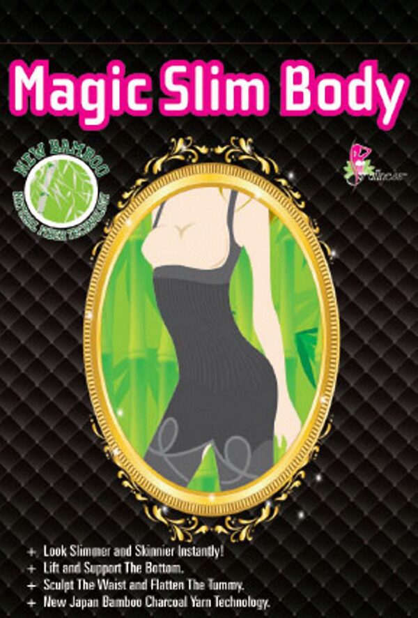 Fullness Woman Bamboo Charcoal Magic Slim Full Body Shaper Waist Cincher Thigh Reducer Suit - Image 2