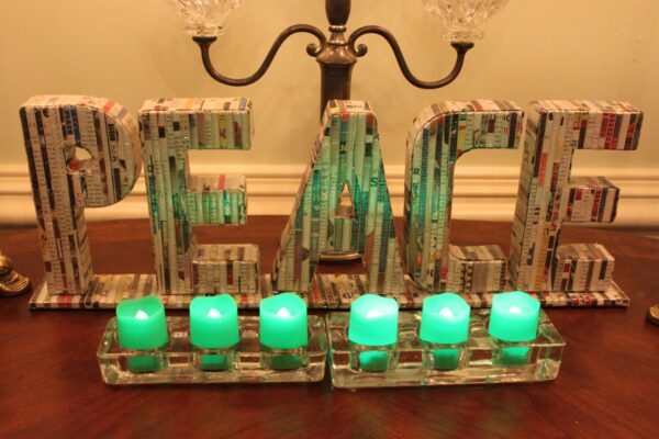 EcoGecko Indoor/Outdoor Remote Controlled Votive Flameless LED Candles, Green - Image 4