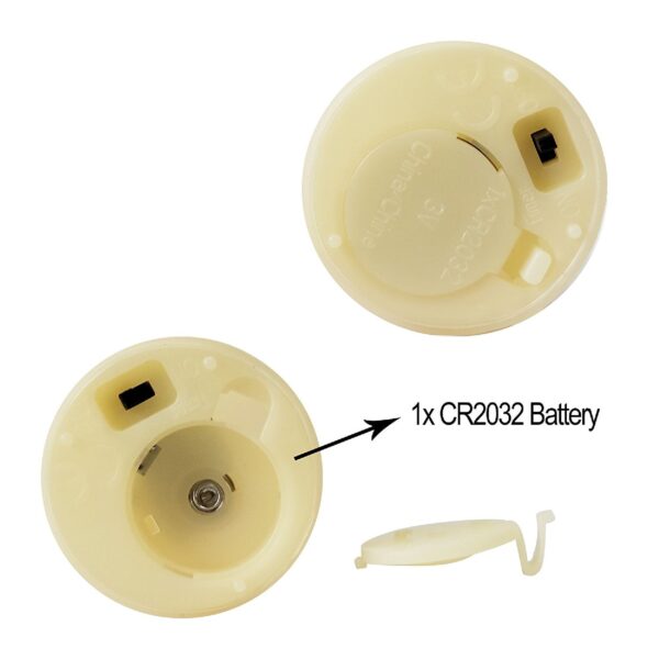 EcoGecko 12 Piece Flameless LED Battery Votive Candles with Timer Realistic Flickering Battery Operated Votive Candles Size-1.5"(D) x2(H) with Drips Long Lasting Batteries Included 12-Pack - Image 2