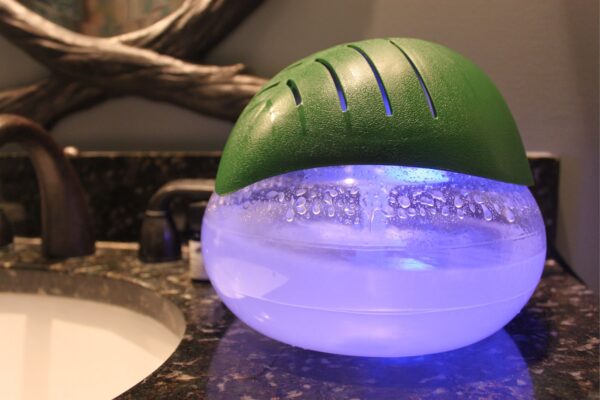 EcoGecko Green Leaf Water Air Revitalizer, Air Washer, Air Freshener, Room Aromatizer, Aroma and Essential Oil Diffuser with 10ML Lavender Oil - Image 3