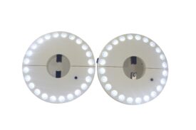EcoGecko 2 Pack Super Bright LED Umbrella Pole Light, Camping Light, Pool & Patio Light, Patio Umbrella Light, Cordless 24 LED Night Lights, Battery Operated Umbrella Pole Light, White