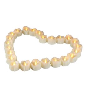Candle Choice 24 PCS Premium Realistic Flameless Votive Candles, Battery-operated Tealights, Long Battery Life 120+ Hours, 1.5"(D)1.5"(H), batteries included