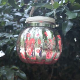 Candle Choice Mason Jar Light, Waterproof Indoor/Outdoor LED Lantern, Battery Operated with Remote & Timer, Home Sweet Home Design