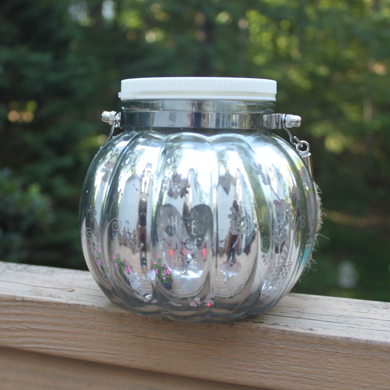 Candle Choice Mason Jar Light, Waterproof Indoor/Outdoor LED Lantern, Battery Operated with Remote & Timer, Home Sweet Home Design - Image 5