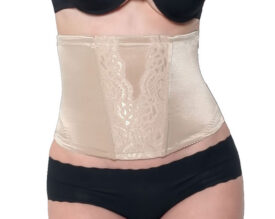 Fullness Elegant Waist Support Cincher Body Shaper with Smooth Back Design