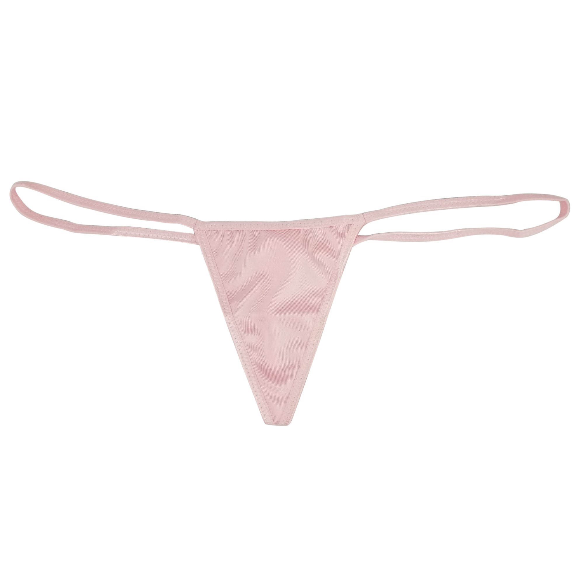 Flirtzy Women's 3-Pack Mini Micro Stretch G-String Thong with Y-Back, Low-Rise Design – Beige, Pink, White - Image 4