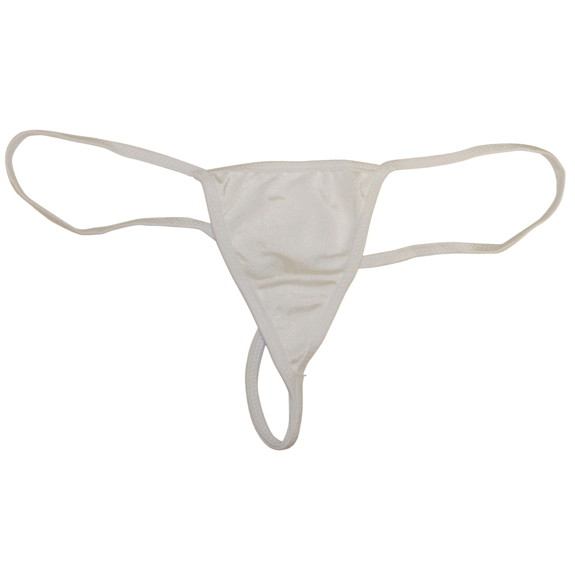 Flirtzy Women's 3-Pack Mini Micro Stretch G-String Thong with Y-Back, Low-Rise Design – Beige, Pink, White - Image 3